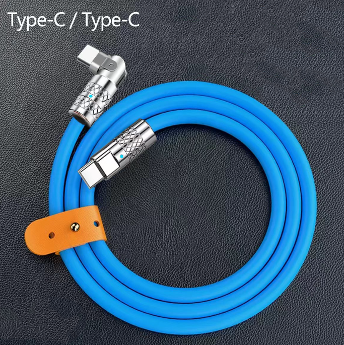 Fast Charging Data Cable 180 Degrees Rotary Today ! Free shipping with minimum of 2 purchase. Best selling item on TikTok 2023