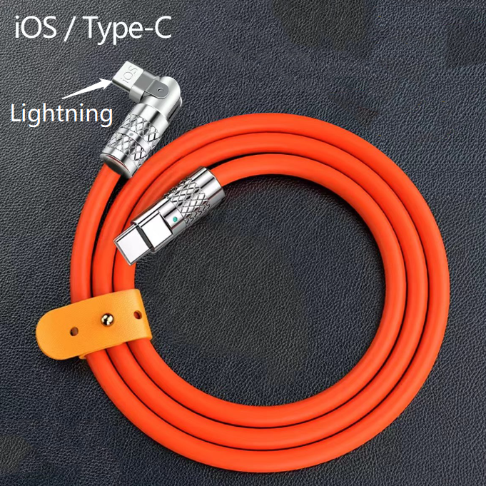 Fast Charging Data Cable 180 Degrees Rotary Today ! Free shipping with minimum of 2 purchase. Best selling item on TikTok 2023