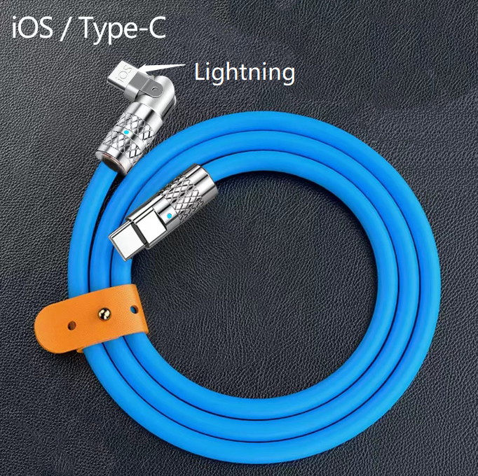 Fast Charging Data Cable 180 Degrees Rotary Today ! Free shipping with minimum of 2 purchase. Best selling item on TikTok 2023