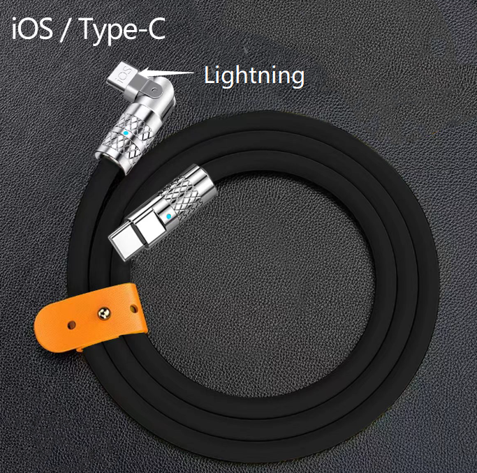 Fast Charging Data Cable 180 Degrees Rotary Today ! Free shipping with minimum of 2 purchase. Best selling item on TikTok 2023