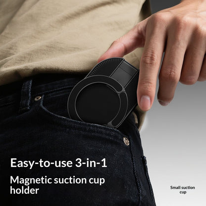 Suction-cup Magnetic Carabiner Phone Holder Foldable And Rotatable
