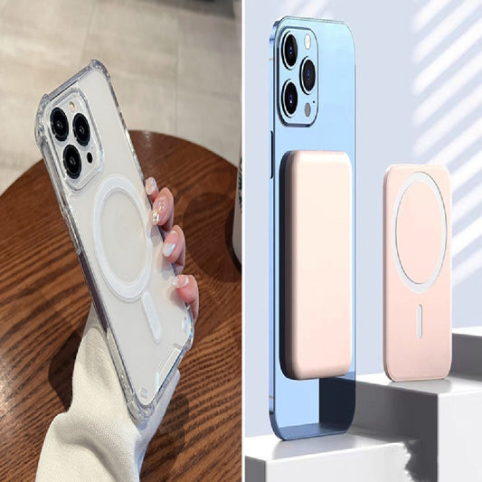 Four-corner Drop-resistant Airbag Magnetic Suction Phone Case