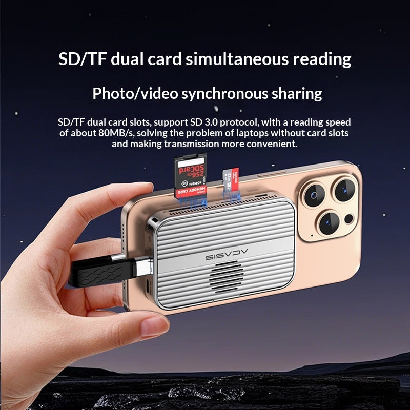 Magnetic SSD Enclosure Dock For Phones And Portable Hard Drives