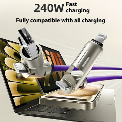 240W Data Cable Fast Charging Two-to-two Charging Cable