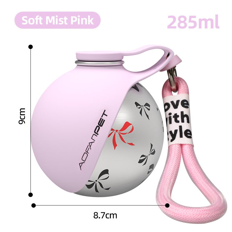 Creative Portable Outdoor Pet Stainless Steel Water Cup