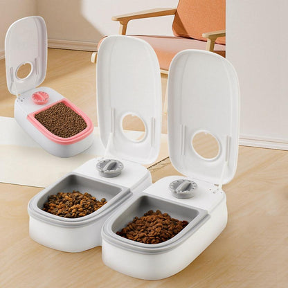 Automatic Pet Feeder Smart Food Dispenser For Cats Dogs Timer Stainless Steel Bowl Auto Dog Cat Pet Feeding Pets Supplies - ThinkSmartTech