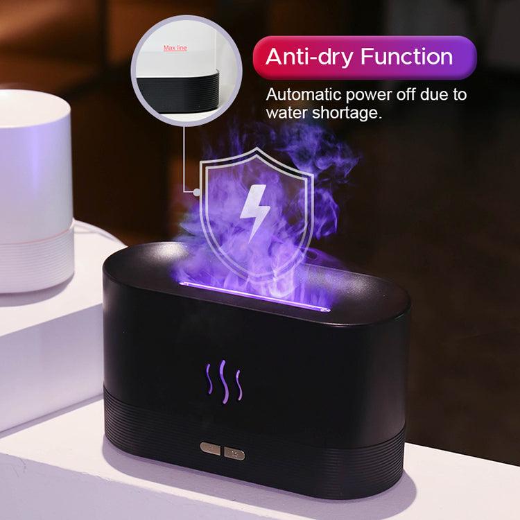 2022 Best Selling USB Ultrasonic Flame Humidifier Led RGB Colorful Essential Oil Fire Flame Aroma Diffuser - ThinkSmartTech