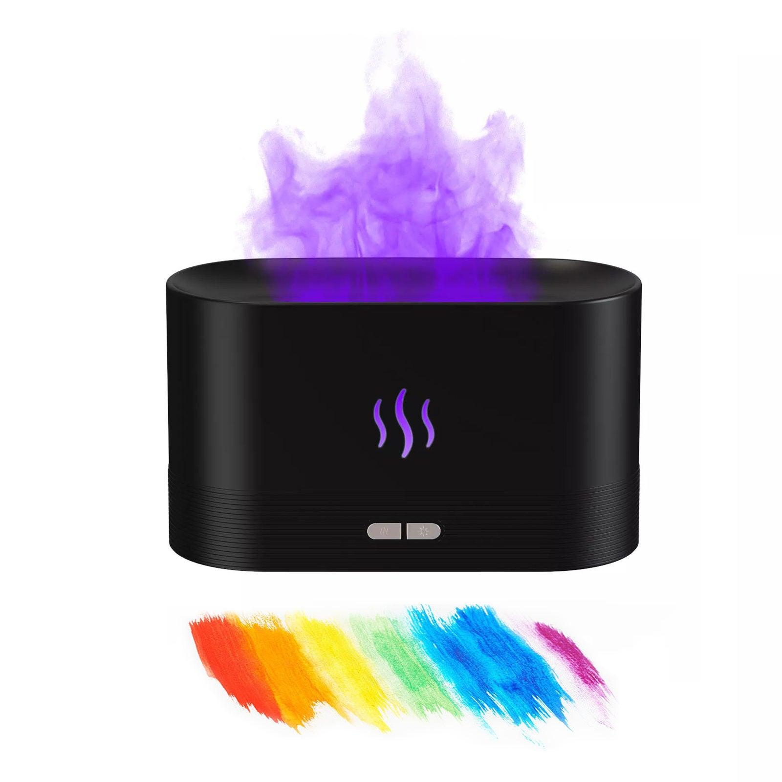 2022 Best Selling USB Ultrasonic Flame Humidifier Led RGB Colorful Essential Oil Fire Flame Aroma Diffuser - ThinkSmartTech