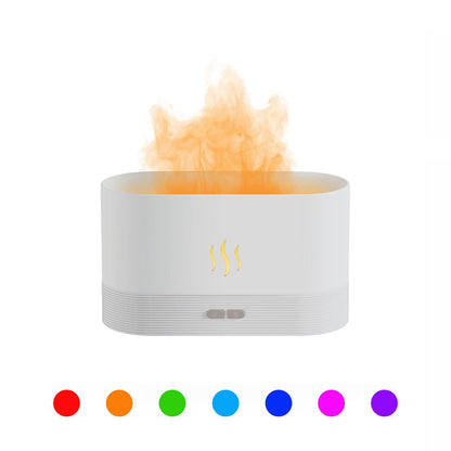 2022 Best Selling USB Ultrasonic Flame Humidifier Led RGB Colorful Essential Oil Fire Flame Aroma Diffuser - ThinkSmartTech