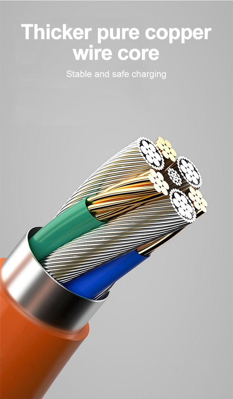 Must Buy Best Quality cable ever, Stop wasting money on other cables Fast Charging Data Cable 180 Degrees Rotary - ThinkSmartTech