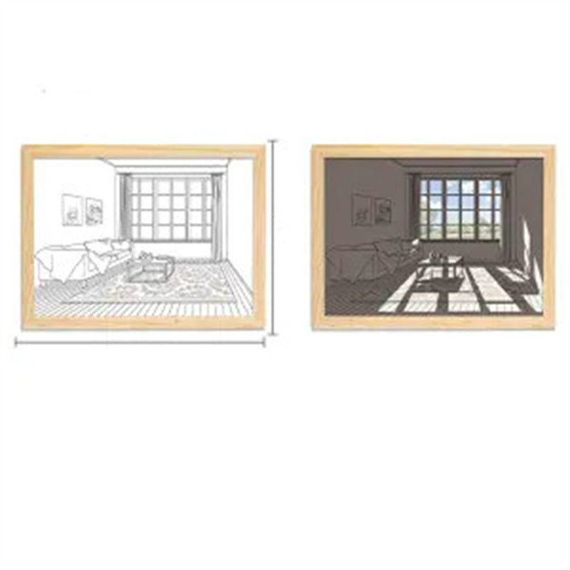 Modern Minimalist Bedside Lighting Decorative Painting