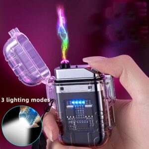 Waterproof And Windproof Outdoor Lighting Double-arc Lighter