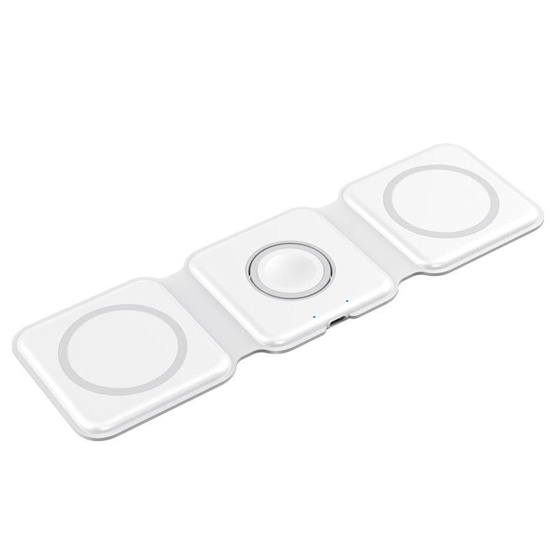 65W 3 in 1 Magnetic Wireless Charger Stand Foldable for iPhone 14 13 12 Pro Max Airpods iWatch 8 7 Fast Charging Dock Station