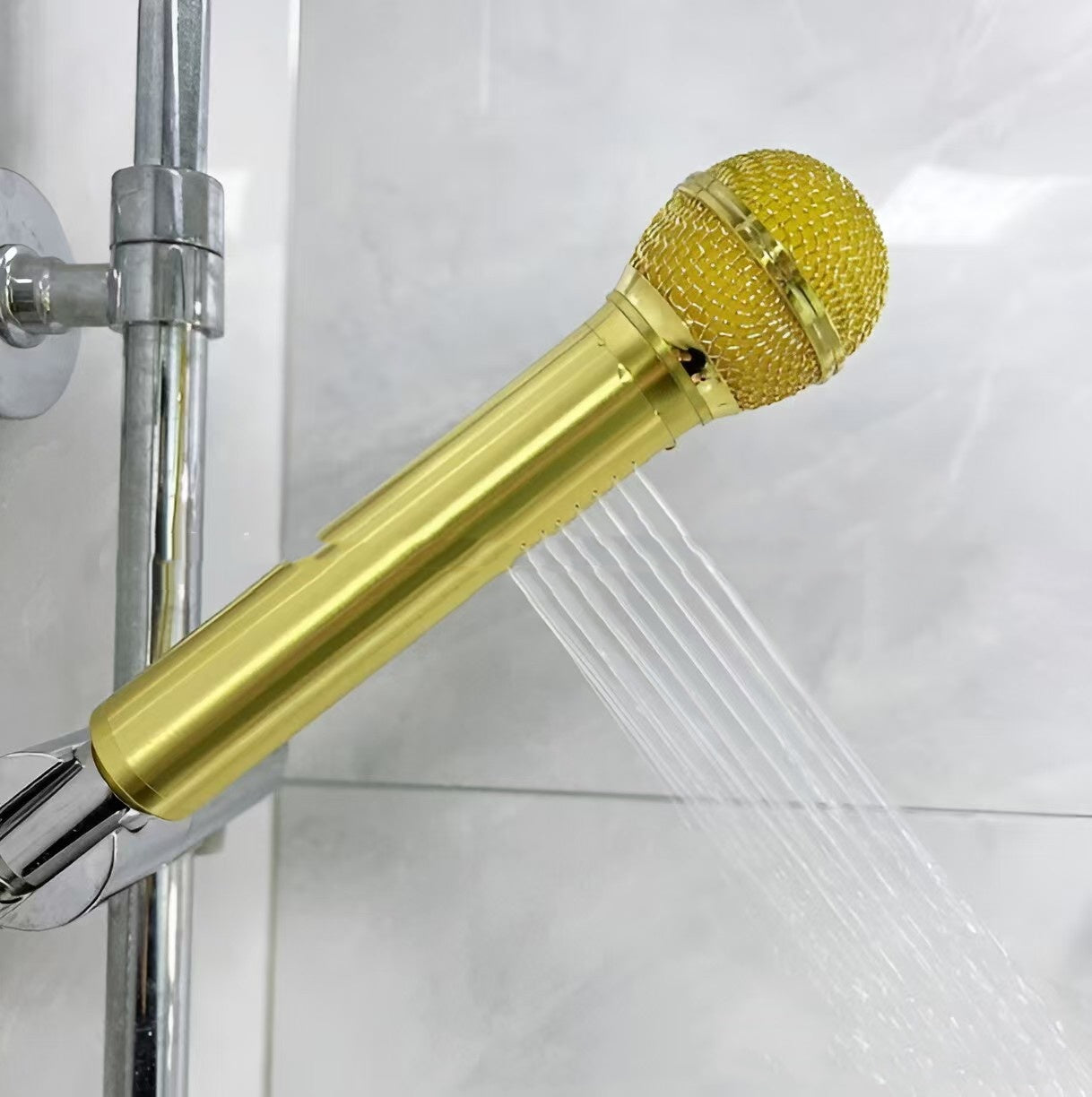 Microphone-Shaped Creative Showerhead